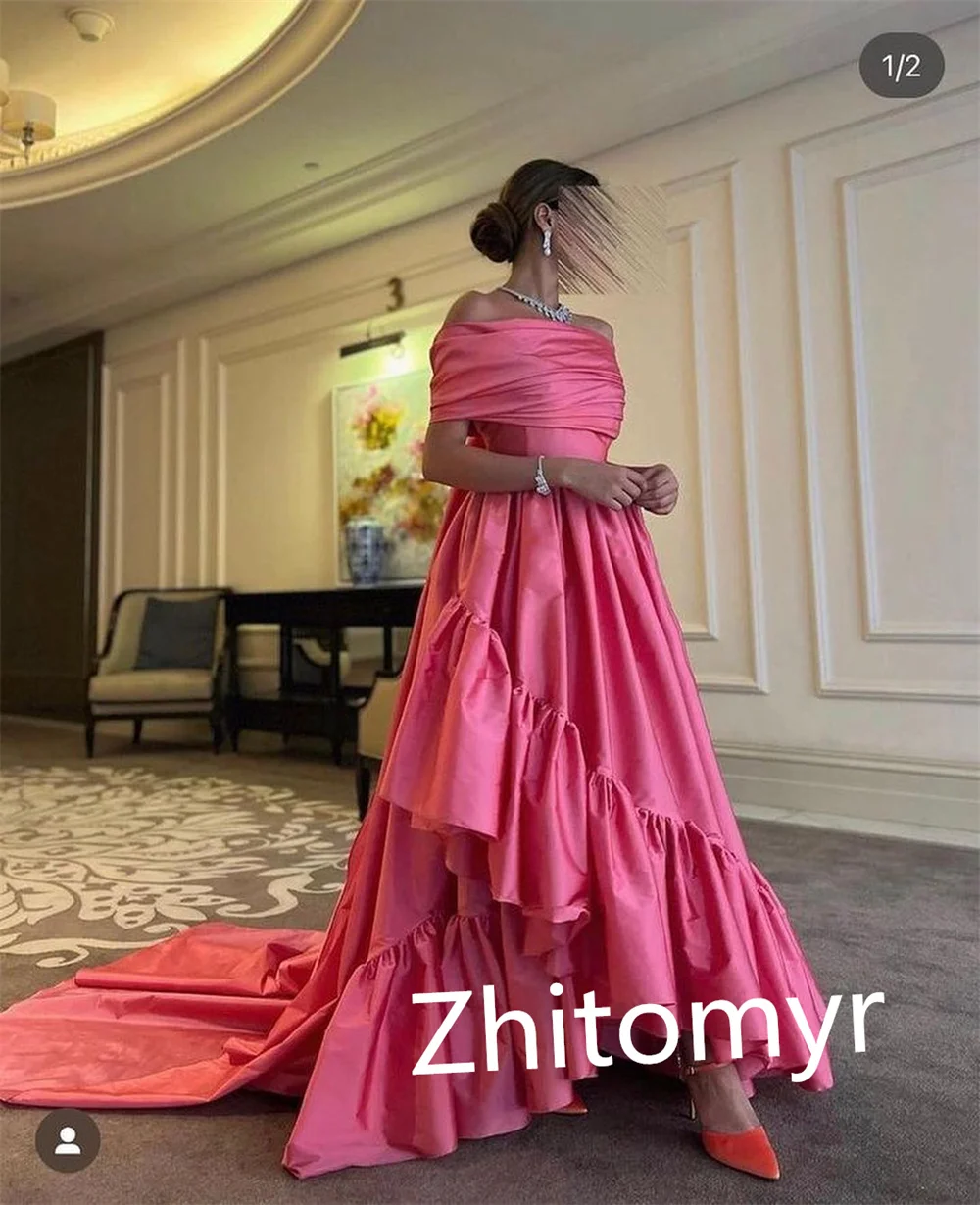 Customized Exquisite High Quality	Bateall Ball Gown Prom Dresses Draped Sweep/Brush Formal Ocassion  S vestidos de ocasião forma