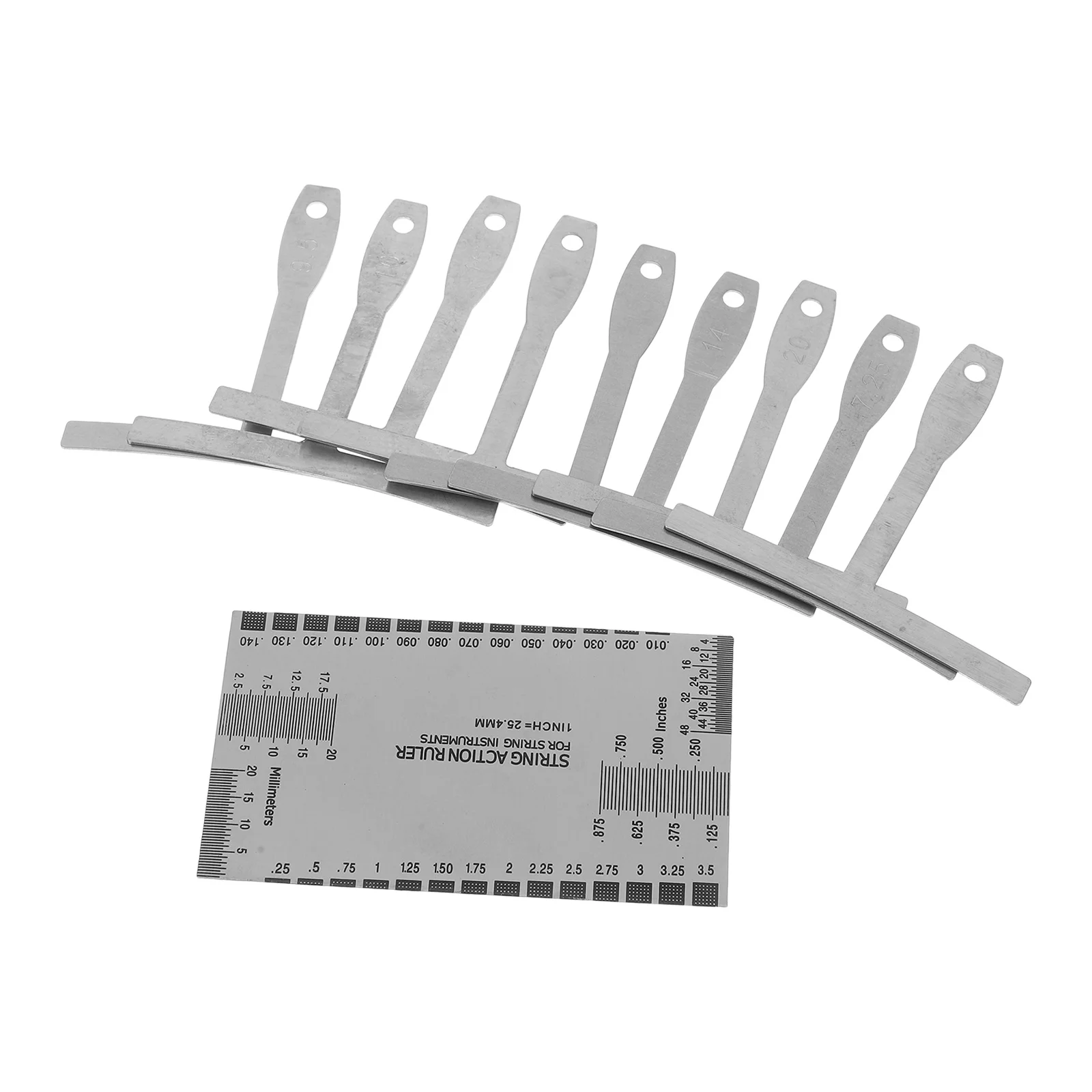 

1 set 1 Set Guitar Radius Gauge Ruler Kit String Action Measurement Tool For Guitarists Luthiers Understring Radius Gauge Rulers