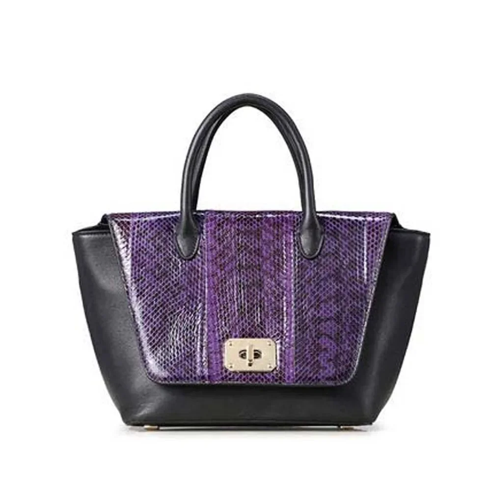 

ledai Female bag women handbag 2025 snake skin new Single shoulder snake leather Wings bag women bag