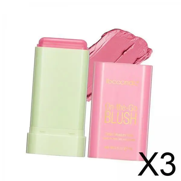 Bâton de fard à joues crème, mélangeable, soyeux, lisse, imperméable, multi-usage, cosmétiques pour ensemble de maquillage