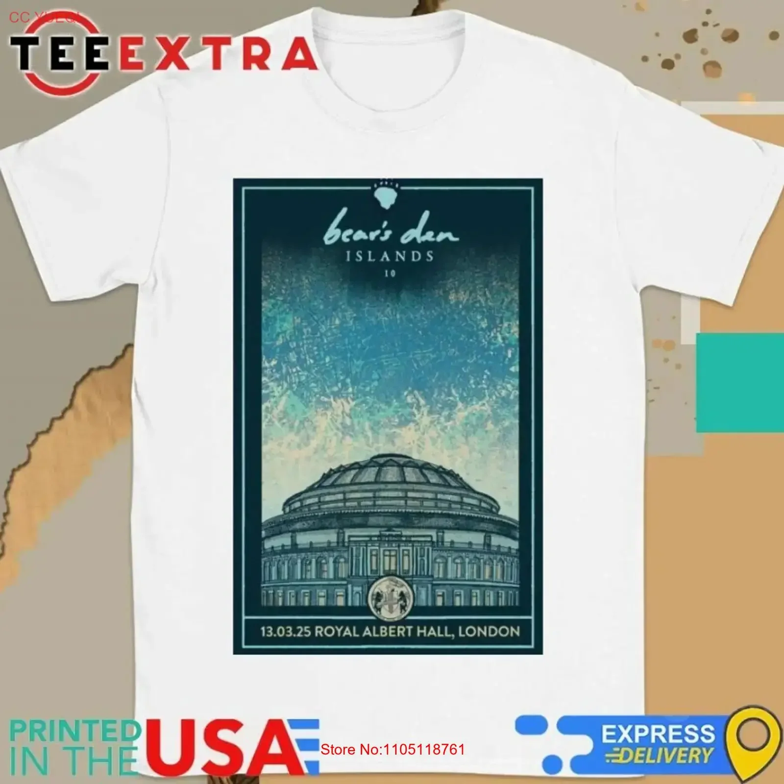 Urso s den real albert hall londres reino unido mar 13 2025 t camisa vintage lavado unisex esticado streetwear versátil confortável