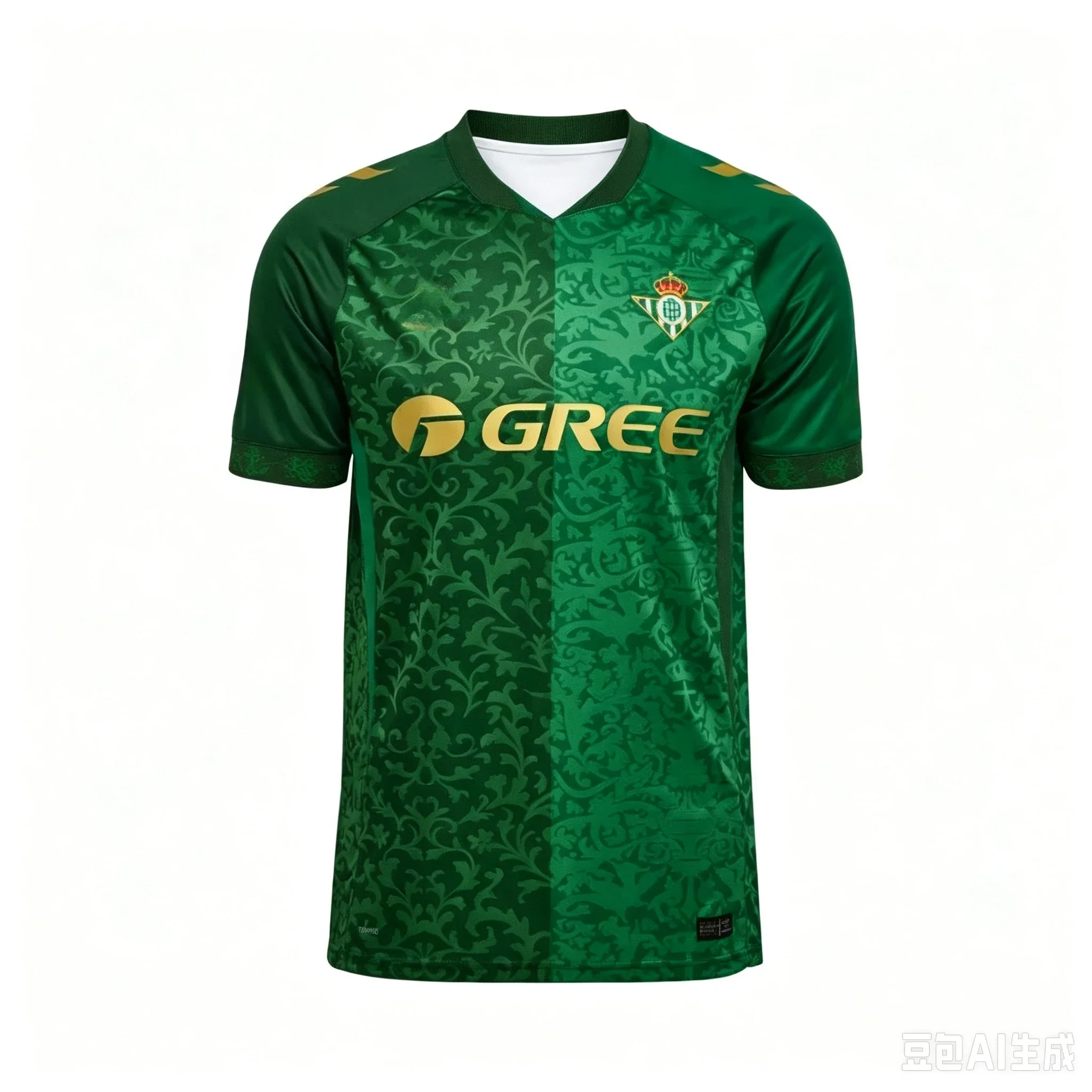 2026 Grün-Weißes Sportbekleidungs-Fußball-T-Shirt im Spanischen Stil Schnell Trocknend Atmungsaktiv Familien- und Kinder-Outfit – Detail 4