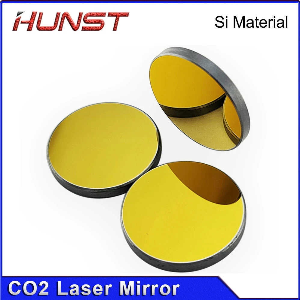 HUNST Co2 Laser Si specchi riflettenti per incisore Laser lenti riflettenti in silicone placcato oro Dia. 20 25 30mm