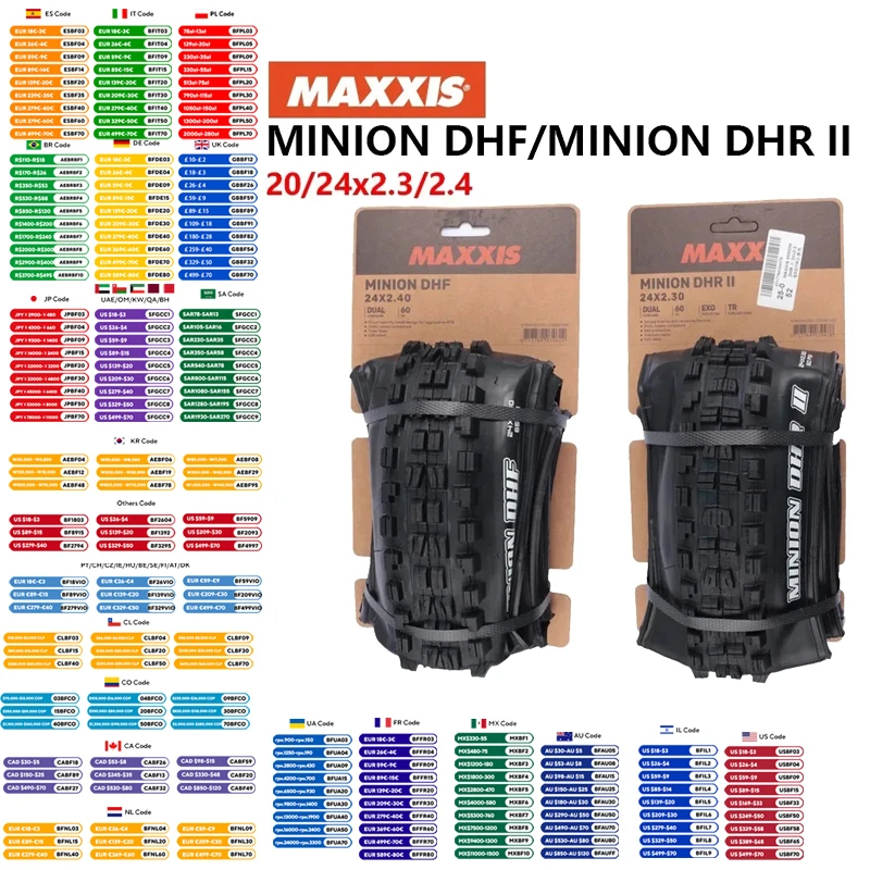 �y�Z�[�����zMAXXIS MINION DHR �U/DHF �q���p�I�t���[�h�`���[�u���X�}�E���e���o�C�N�^�C���_�E���q�� XC 20 �C���` 24 �C���`�}�E���e���o�C�N�^�C��