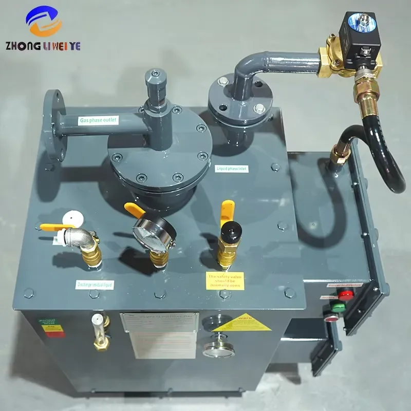 50KG/H Explosion Proof Electric Heating 5KW Carbon Steel LPG Vaporizer Gasifier Safety Valve CE Certified Boiler Parts