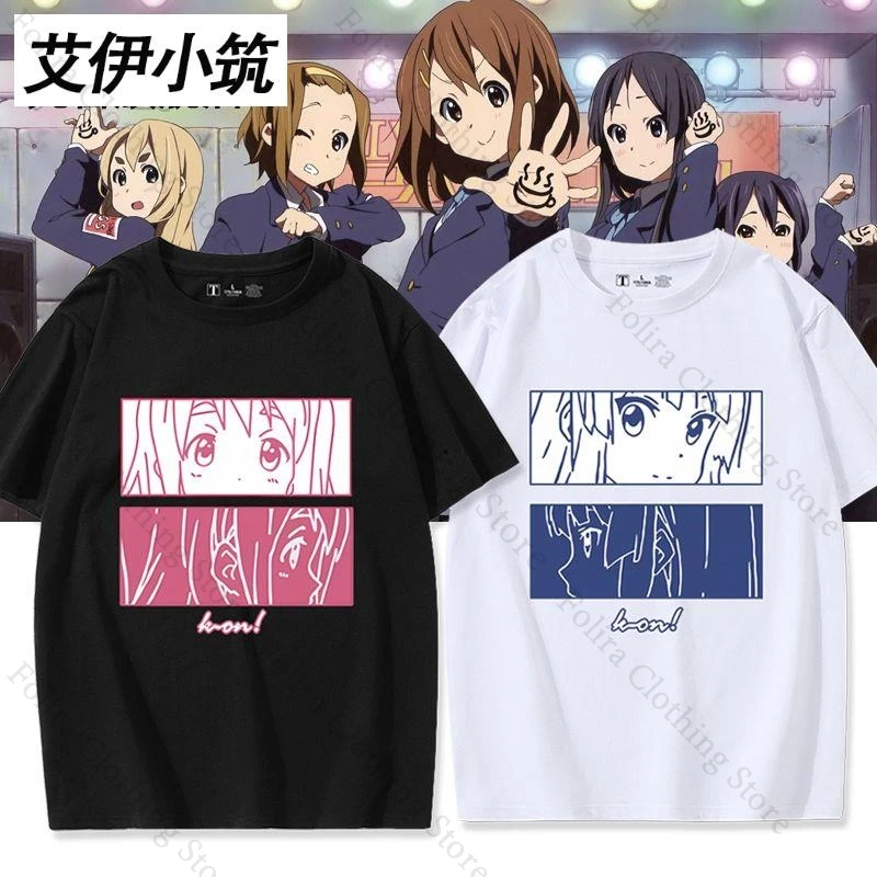 

Аниме K-ON!! Футболка с принтом серии, летние топы, футболка с коротким рукавом, повседневная мужская футболка, мужская одежда, повседневная футболка для мужчин и женщин