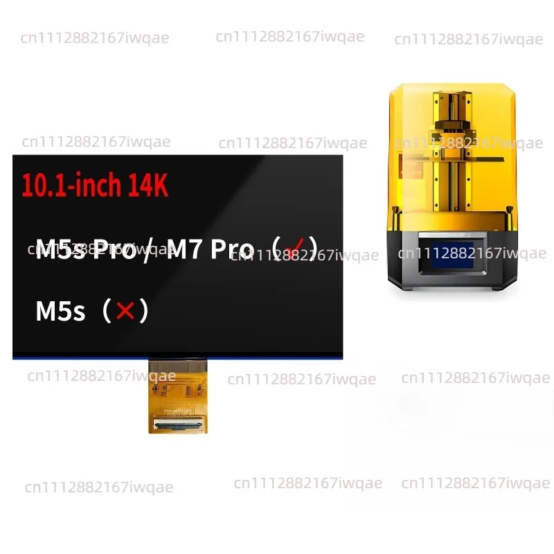 10.1 inch 14K for Anycubic Photon Mono M5s Pro / Mono  M7 Pro Monochrome Original LCD Screen Replacement 3D Printer Part