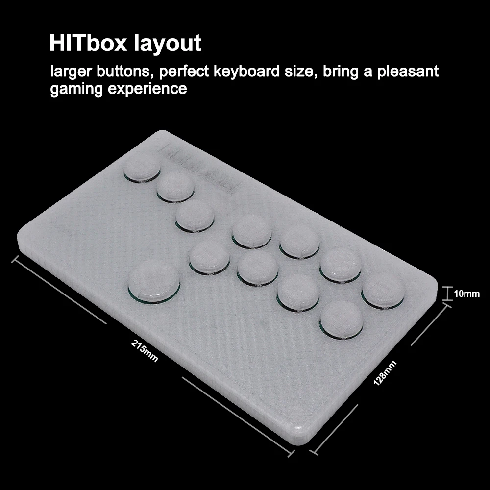 Мини-контроллер Flatbox Hitbox для PS4, контроллер Flatbox, аркадная игра, джойстик для ПК/Nintendo Switch, горячая замена Kailh Fighting tstick
