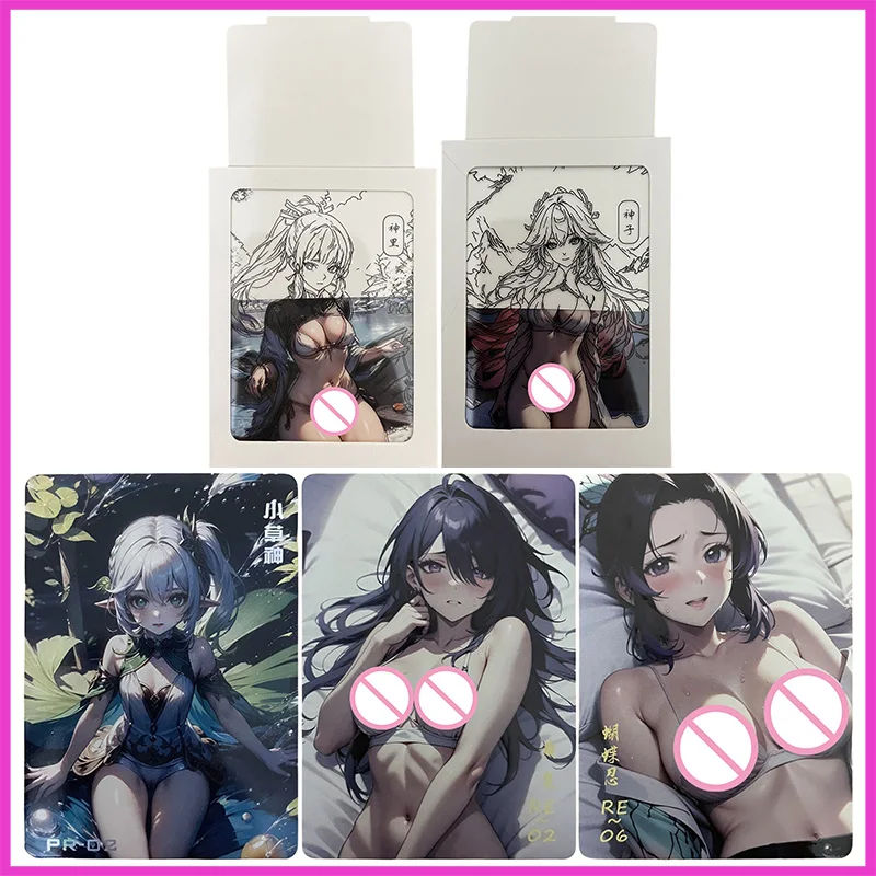 

Аниме История богини Редкие сексуальные коллекционные карты Камисато Аяка Яэ Мико Нахида Рейден Босенмори Мэй Игрушки для мальчиков Подарки на день рождения