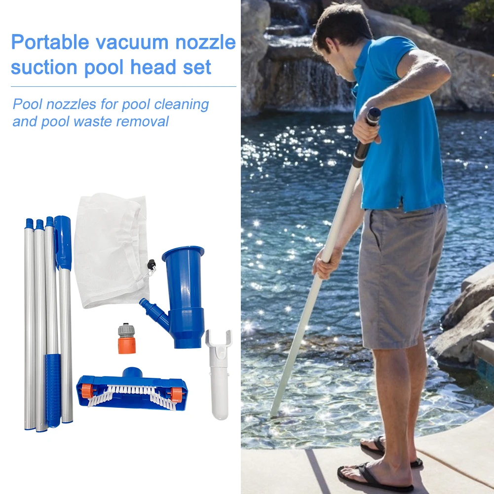 Pool Reiniger Tragbare Heißer Frühling Brunnen Vakuum Pinsel Reiniger Set Professionelle Outdoor Schwimmen Pool Reinigung Werkzeug