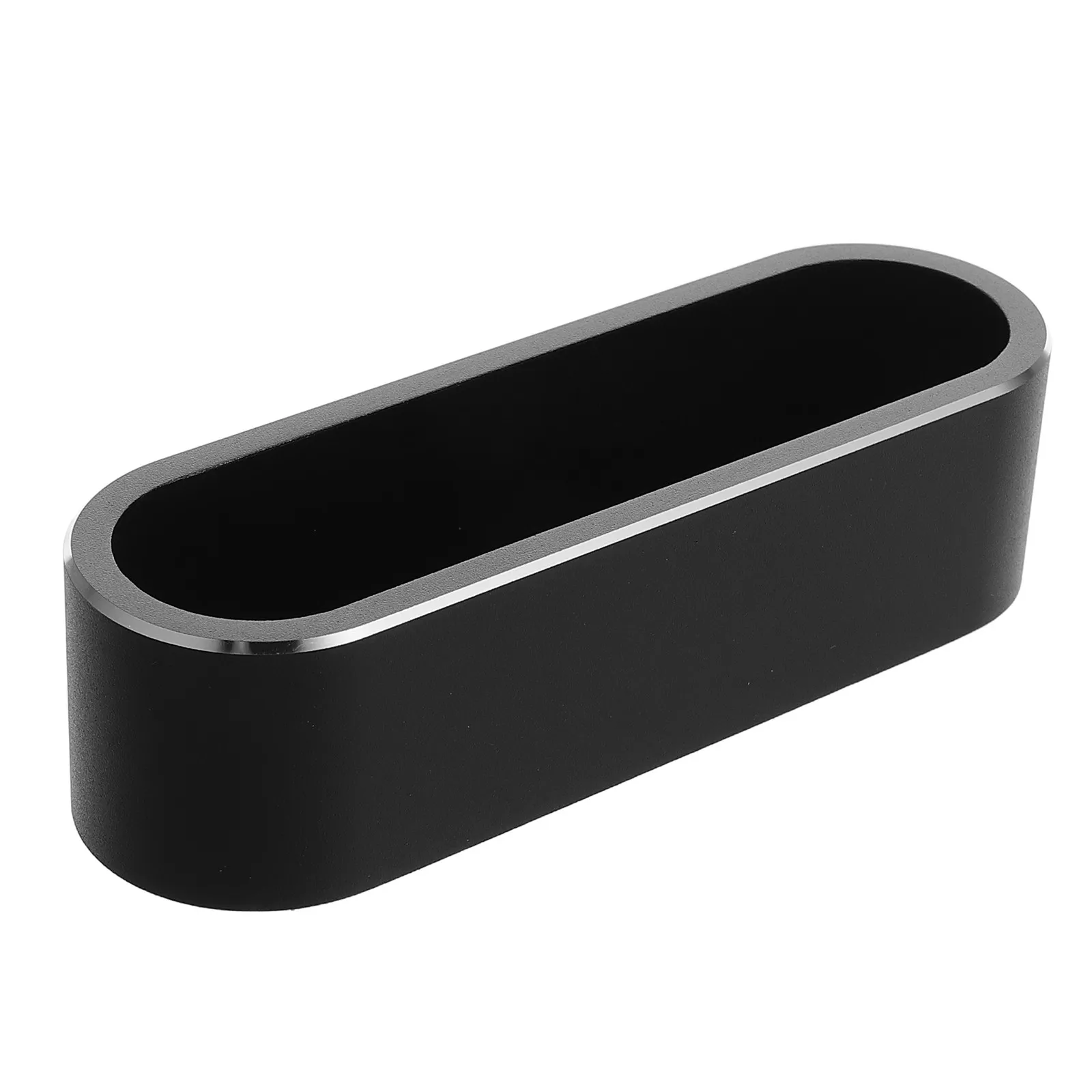 Sturdy Aluminum Alloy Business Card Holder Desktop Metal Card Organizer with Large Capacity Scratch Resistant for Office Desk