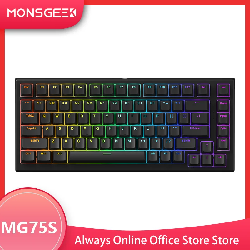 

Monsgeek Mg75s Rgb 8k Magnetic Axis Keyboard Oem 75% Wired Gaming Keyboards Customize Gasket Hot Swap For Desktop Pc Gamer