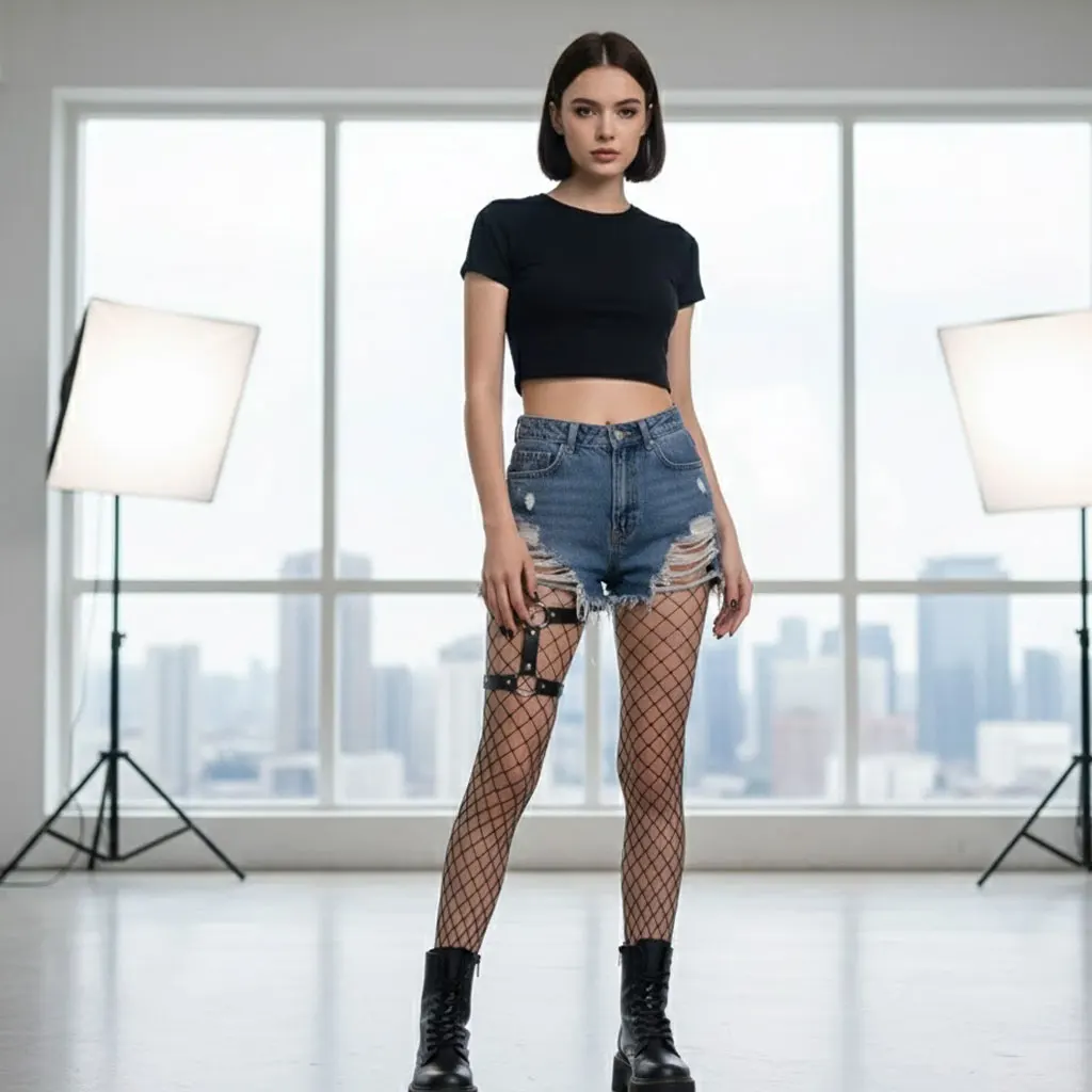 

Punk Hard Girl Leather Thigh Ring - Sexy Double Strap Leg Ring Garter Belt for Party Style