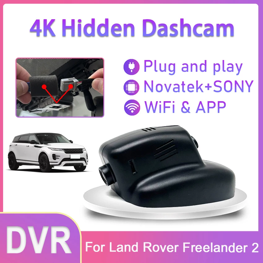 

DashCam For Land Rover Freelander 2 2011 2012 2013 2014 2015 Car DVR Wifi Camera UHD 2160P 4K Dash Cam Video Recorder Original