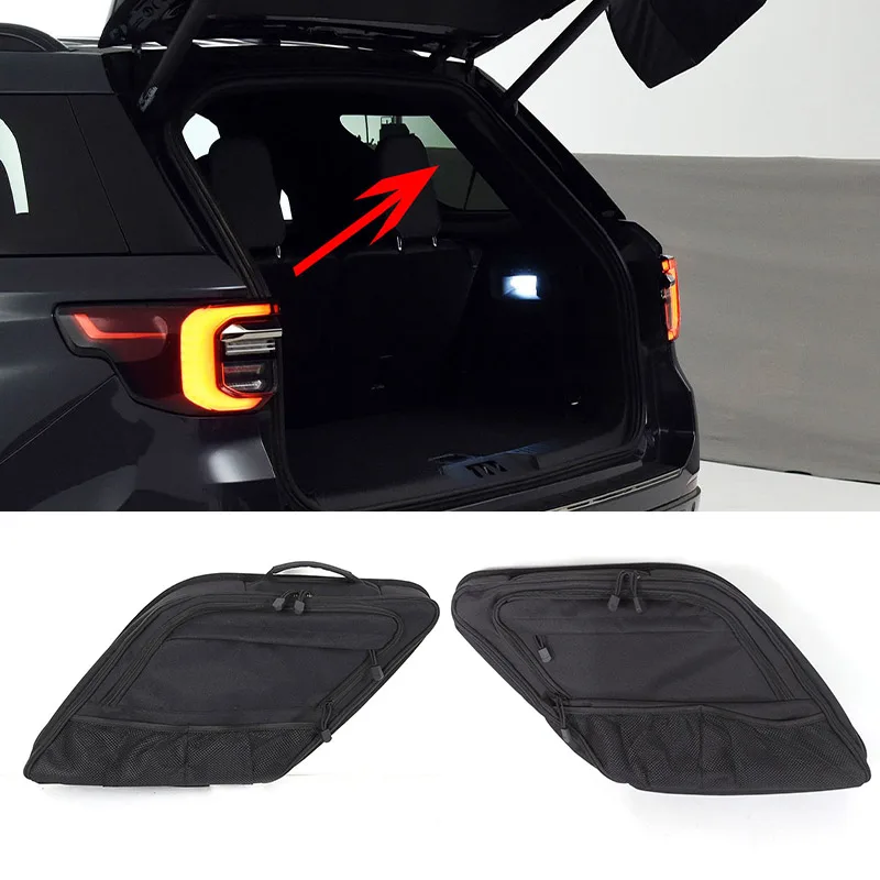 For Ford Explorer 2020-2024 Car Trunk side window storage bag Multifunctional storage bag Car Accessories