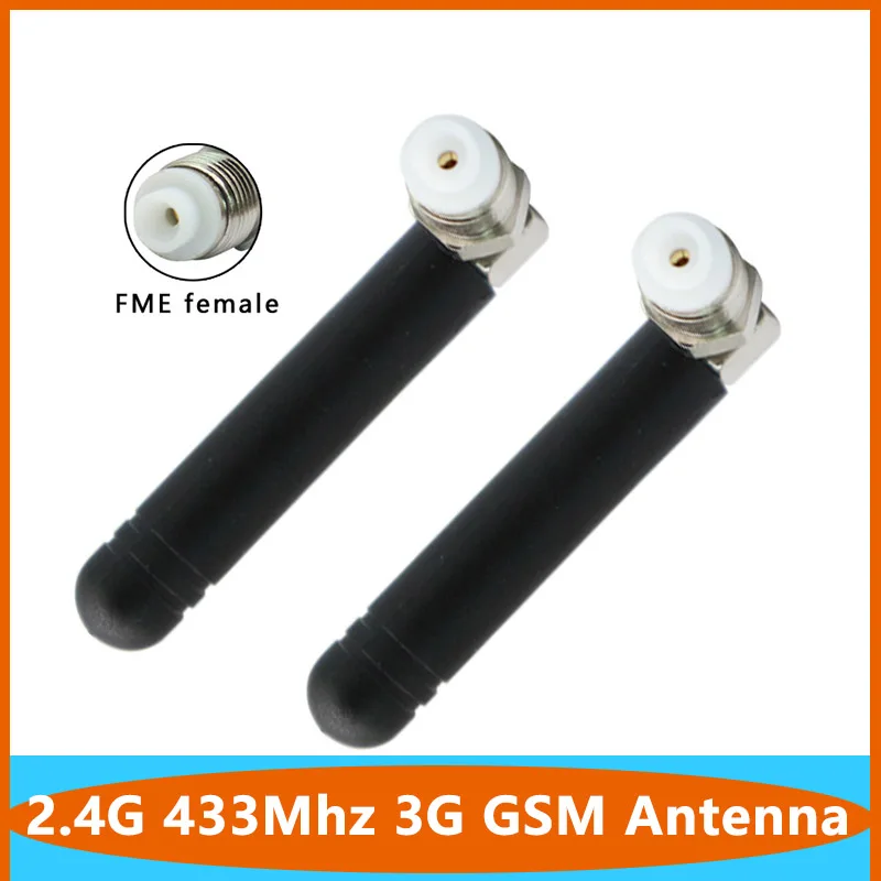 

Enhance Signal 2.4G Omni 433Mhz 4G GSM Mini WiFi Antenna Rubber Duck Aerial With FME Female Connector