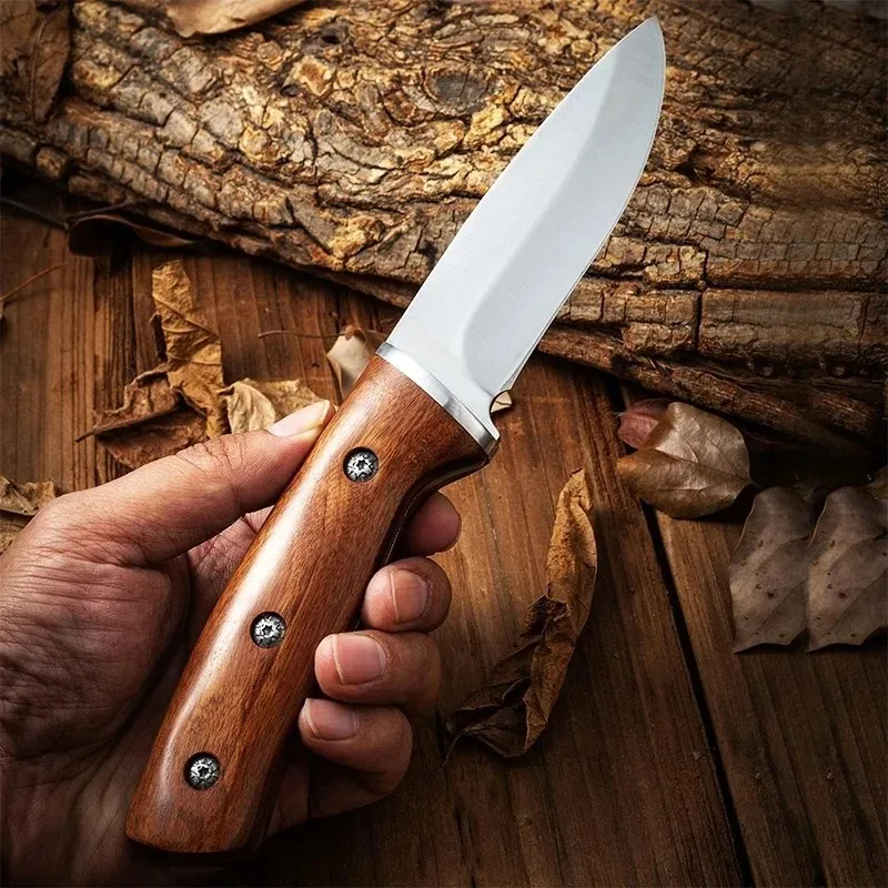 Grain Knife High Hardness Straight Knife for Outdoor Camping Hunting Barbe Jungle Survival Practical Mmulti-Purpose Knife