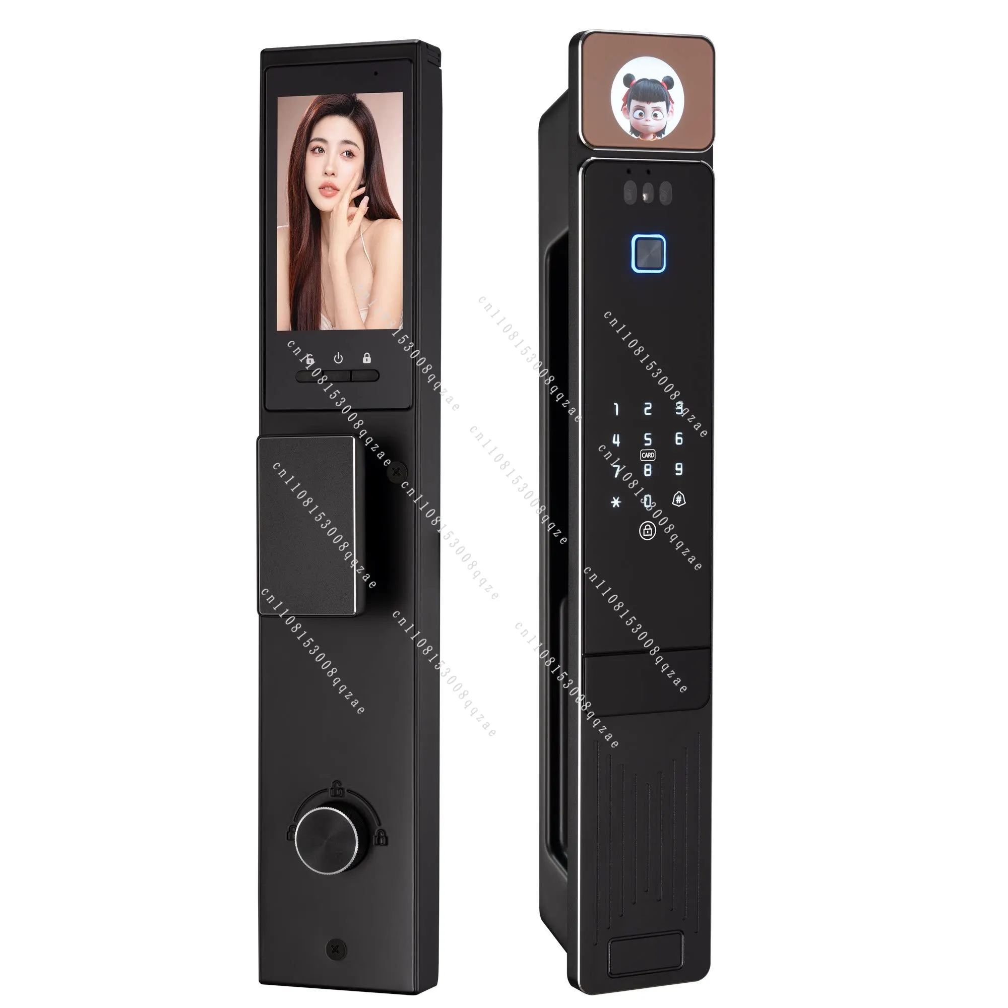 Intelligent 3D Face Recognition, Smart Lock, AI Voice, NFC, Palm Vein Pattern, Unlocking, Linkage Remote