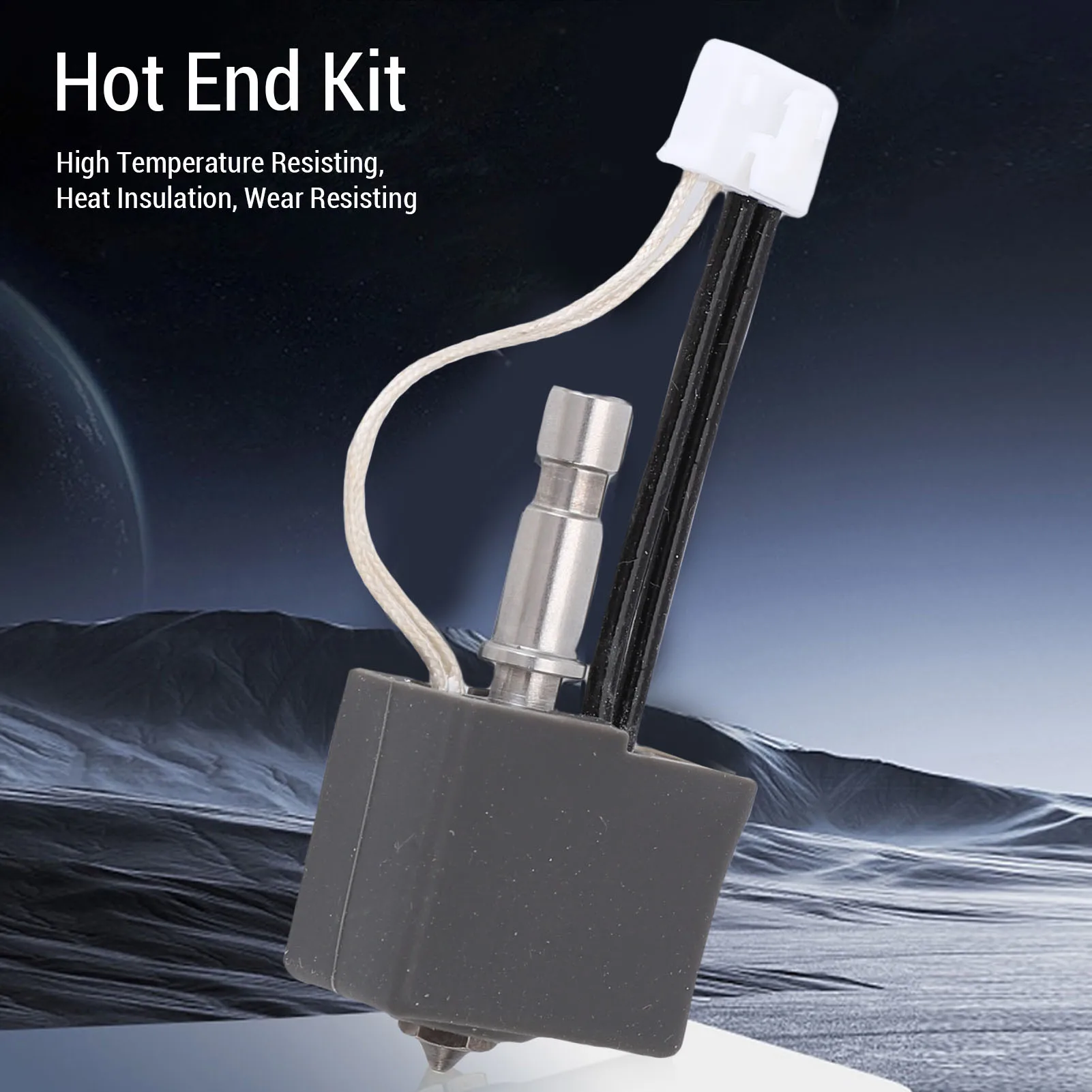 

3 Pcs Hotend Kit Replacement for Kobra S1 3D Printer 0.2mm 0.4mm 0.6mm Nozzle All Metal Extruder Print Head Kit