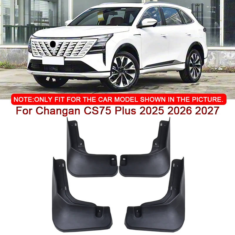 

For Changan CS75 Plus 2025 2026 2027 Car Styling ABS Car Mud Flaps Splash Guard Mudguards MudFlaps Front Rear Fender Accessories