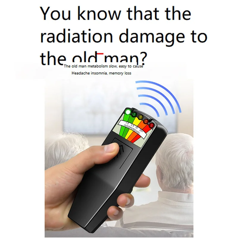 AD41 – Digitaler Strahlungstester für elektromagnetische Felder, K2, tragbares 5-LED-Gauss-EMF-Messgerät für die Geisterjagd, persönlich