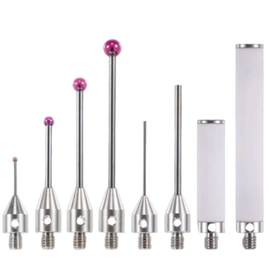 Three dimensional probe, three coordinate measuring ruby probe, CNC machine tool specific measuring needle thread M4