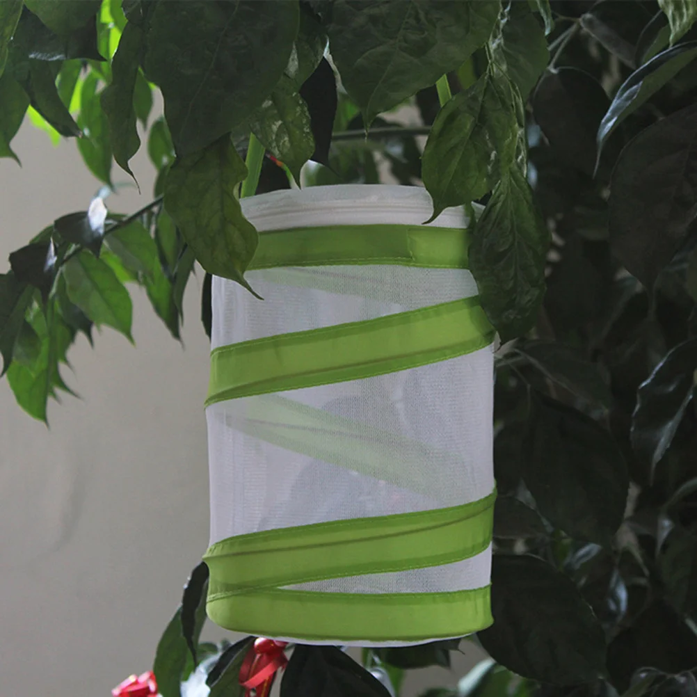 Jaula para insectos portátil para niños, mango de transporte para casa de insectos, red de exploración de naturaleza al aire libre, fomenta las habilidades de observación, 2 uds.