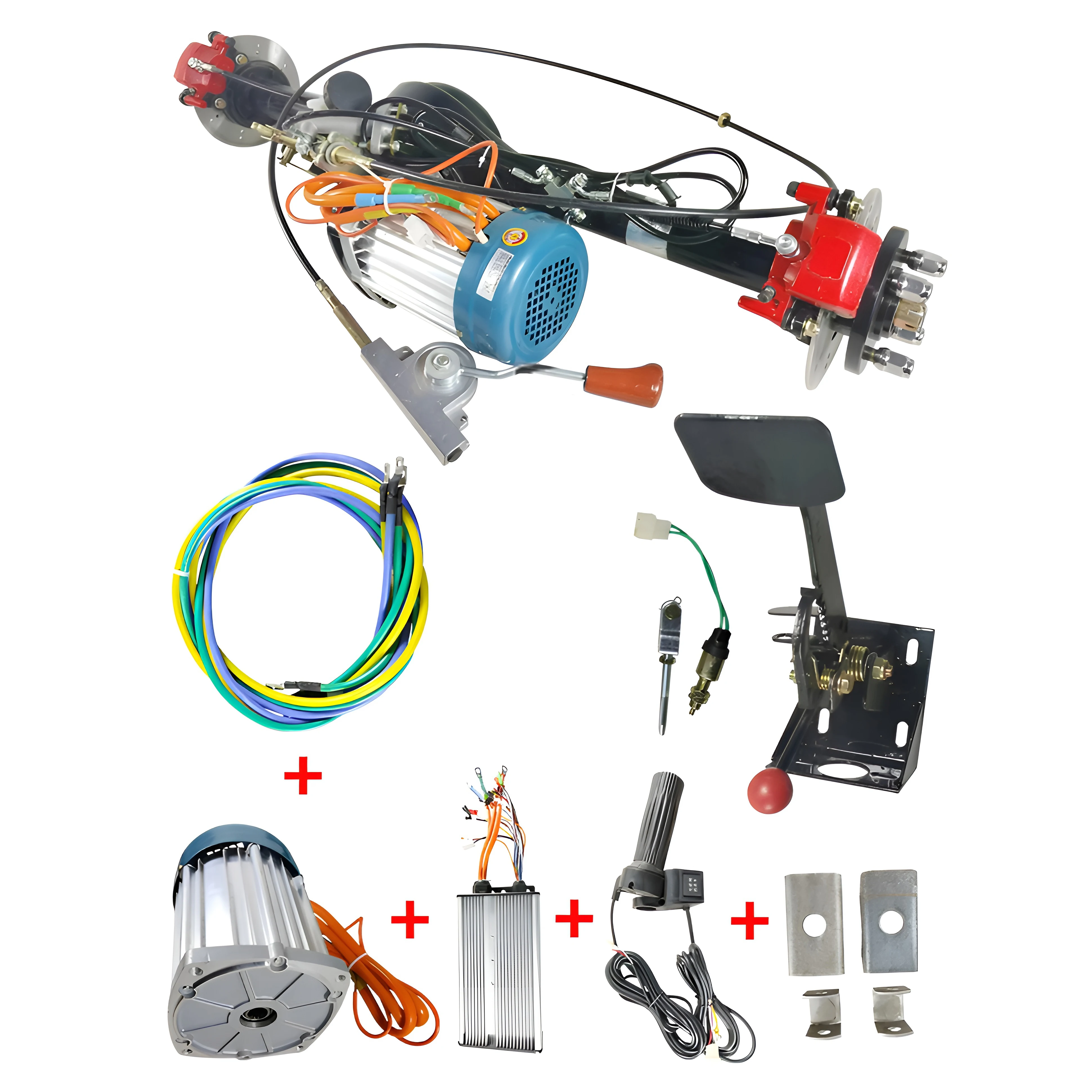 2000W-4000W BLDC DC Brushless 3000W PMDC for Rear Axle Controller Electric Rickshaws Boats 8mm Shaft 100rpm 72V Permanent Magnet
