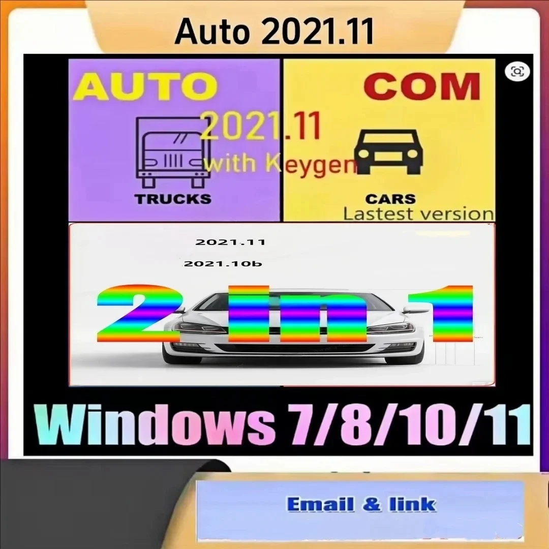 2025 popular  diagnostics car Autocoms 2021.11 and 2021.10b with Keygen for DS-150-E with for Cars Trucks sofware