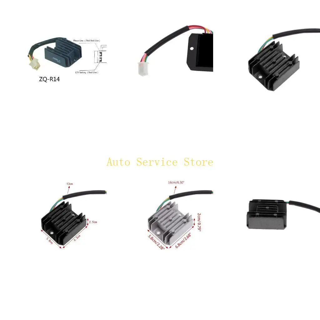 462A 4 Wire Pins Regulator Rectifier For GY6 Scooter Moped Dirt Pit Bike Part