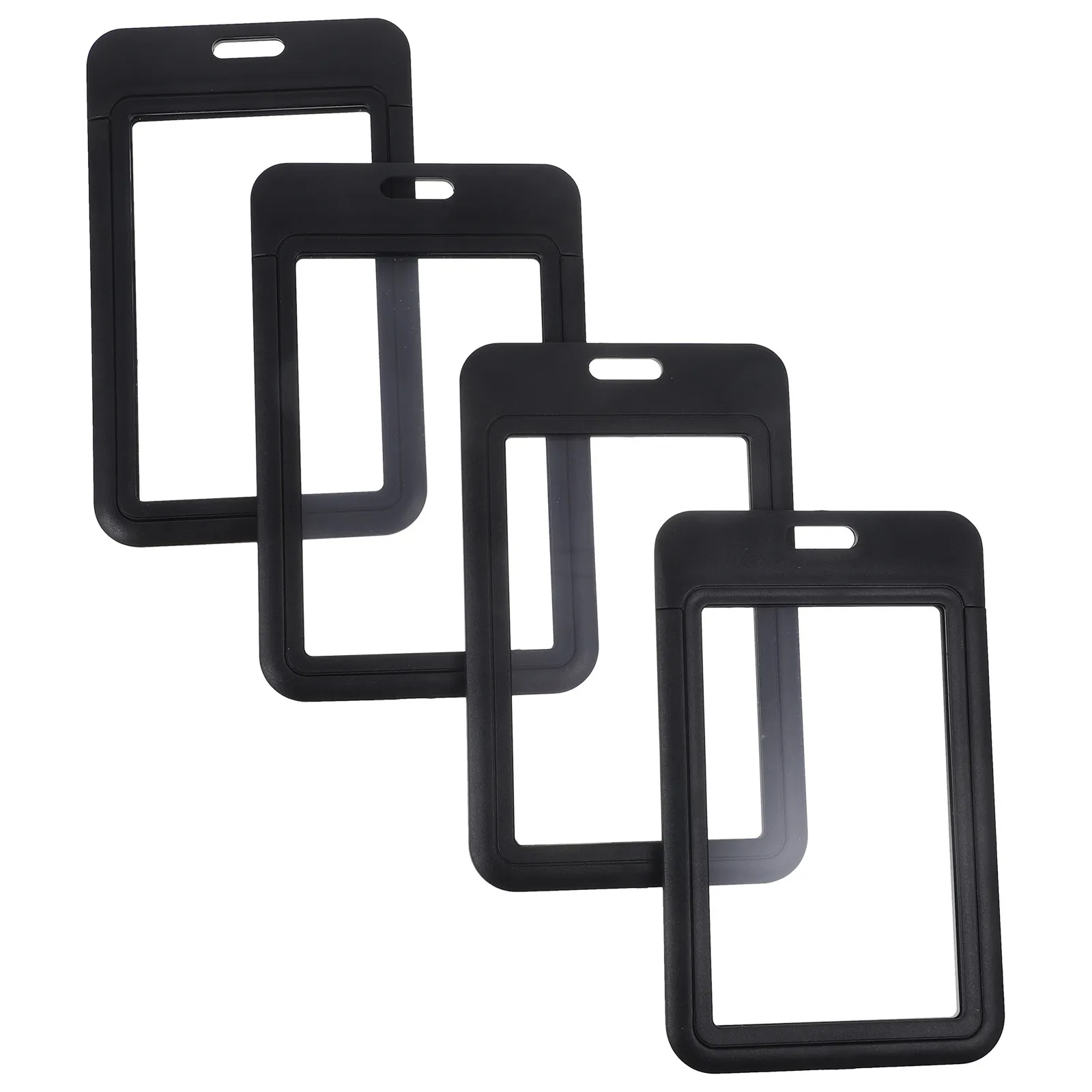 4pcs Slim Transparent Card Protector Sleeves for Credit, Business & ID Cards – Scratch-Resistant PVC