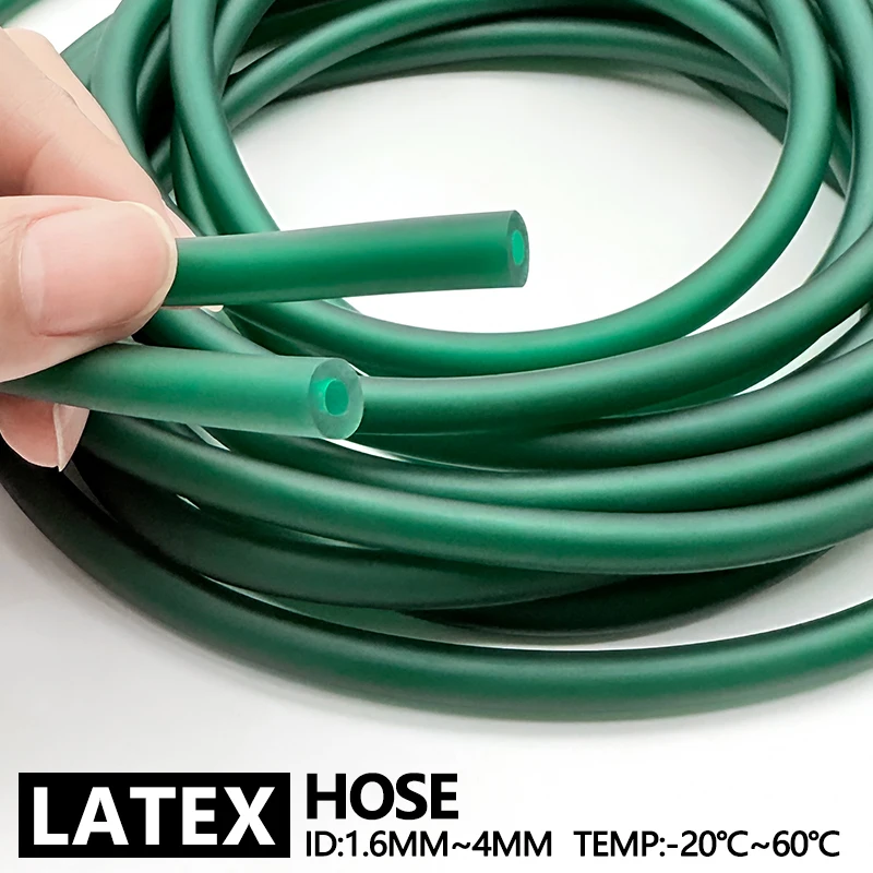 

Шланг из натуральной латексной резины, внутренний диаметр 1,6 мм, 1,8 2, 3, 4 мм, антифриз, высокоэластичная эластичная трубка для рогатки своими руками, катапульты 1 м/2 м/5 м