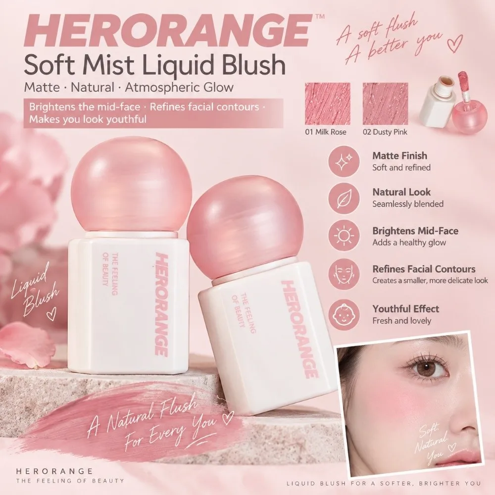New Soft Matte Liquid Blush Wand Brightening Low Saturation Highlighter Contour Stick Lasting Makeup Blush Stick Beauty & Health