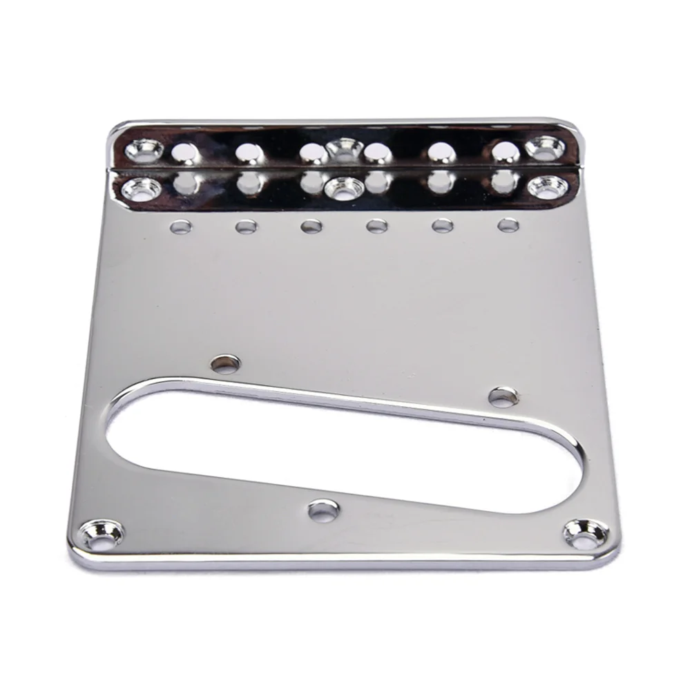 جانب واحد كروم الغيتار الكهربائي جسر لوحة 98x80x11 مللي متر تحميل علوي ل هامبوكر لاقط الغيتار أجزاء جسر لوحة #6