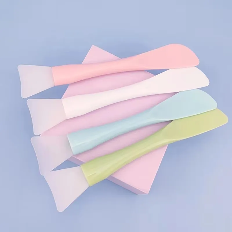 1/3pcs Silicone Facial Head Mask Brush Soft Integrated Makeup Dual-use Mud Film Brush DIY Film Adjusting Beauty Tool