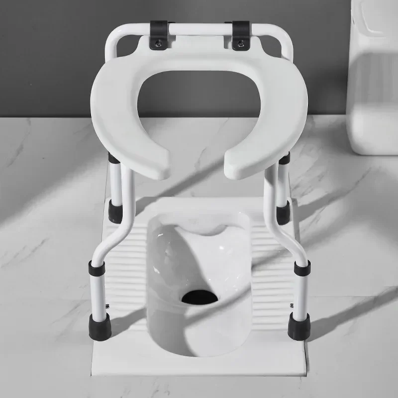 Foldable Toilet Chair for Elderly People, Squatting Toilet for Pregnant Women Household Sturdy Toilet Bench Bathroom Scaffolding