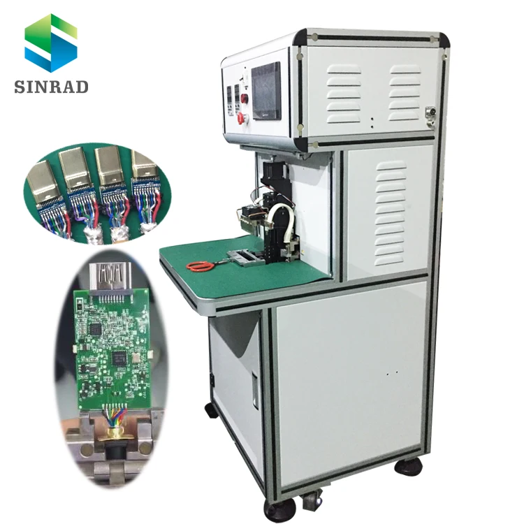 Hot bar soldering wire to type c 3.0 connector quick charging cable soldering machine
