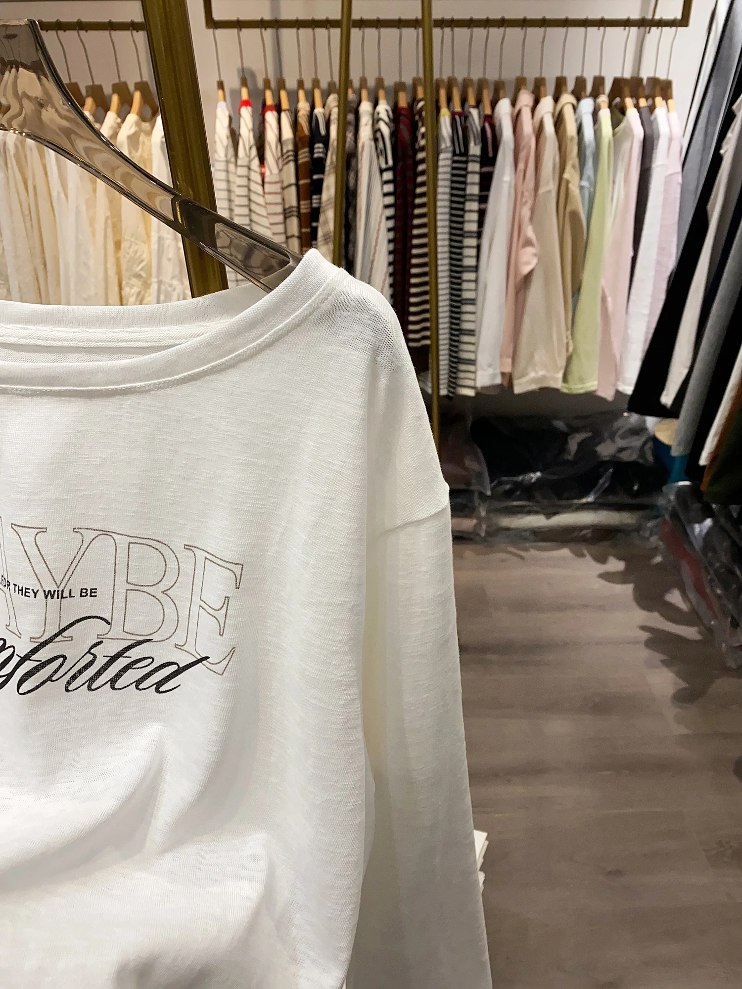 T-shirt Long Sve pour femmes, ample, coréen, décontracté, avec lettres imprimées, polyvalent, vêtements de saison d'automne