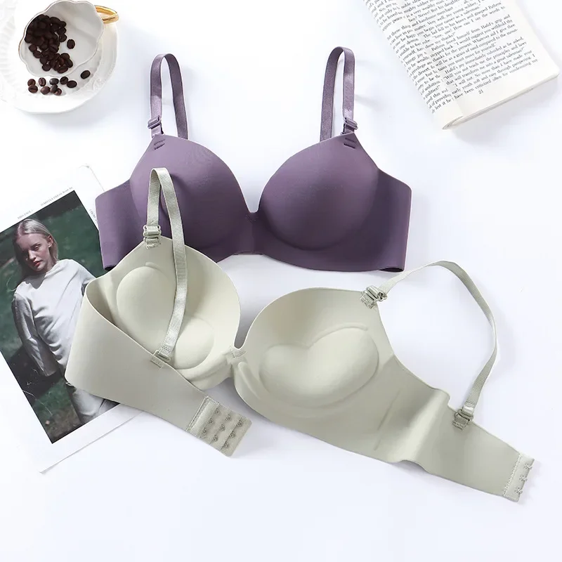 

Women Seamless Bra Sexy Push Up Bralette No Wire Girls Students Breathable Lingerie Fashion 3/4 Cup Wireless Female Lingerie