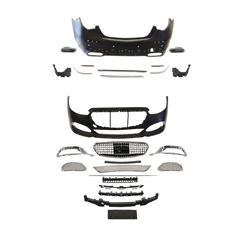 

Подходит для модификации и тюнинга Mercedes-Benz S-Class W223 (2021-2025) до S680: передняя решетка, бампер, задний спойлер.