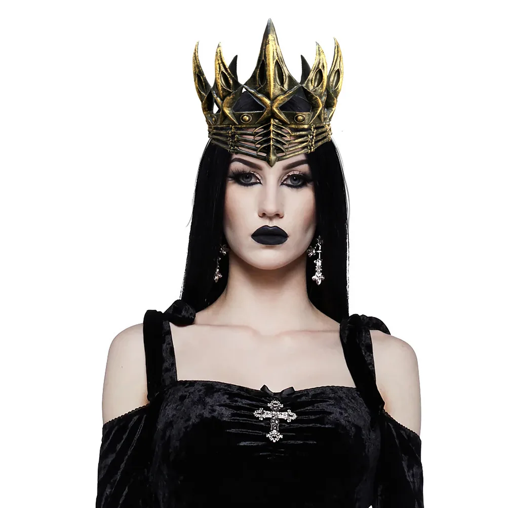 Nowa ciemna korona wrony w stylu retro na imprezę Cosplay akcesoria do przebierania rekwizyty