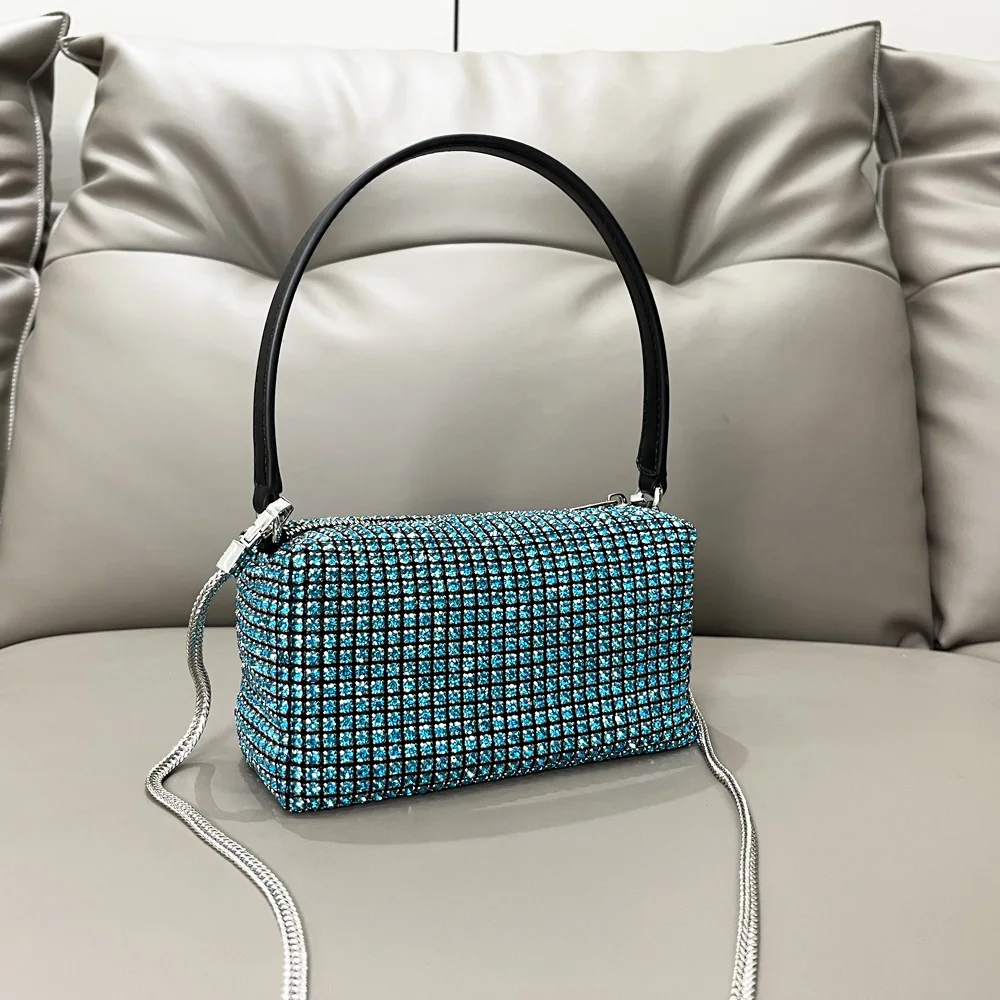 

Женская сумка ручной работы с бриллиантами под мышками, сверкающая сумка на одно плечо, женская сумка с эbellied Diamond, сумка DW Diamond Bag