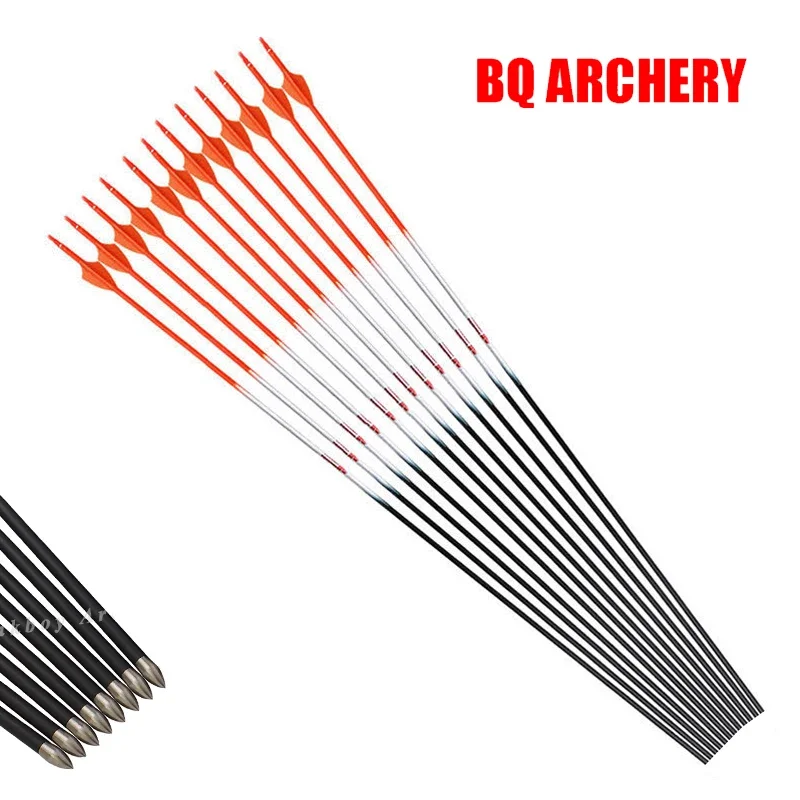 

Linkboy Archery Carbon Arrows Shafts 30inch ID4.2mm SP800 1.75inch Vanes Compound Recurve Bow Hunting Shooting 12PCS