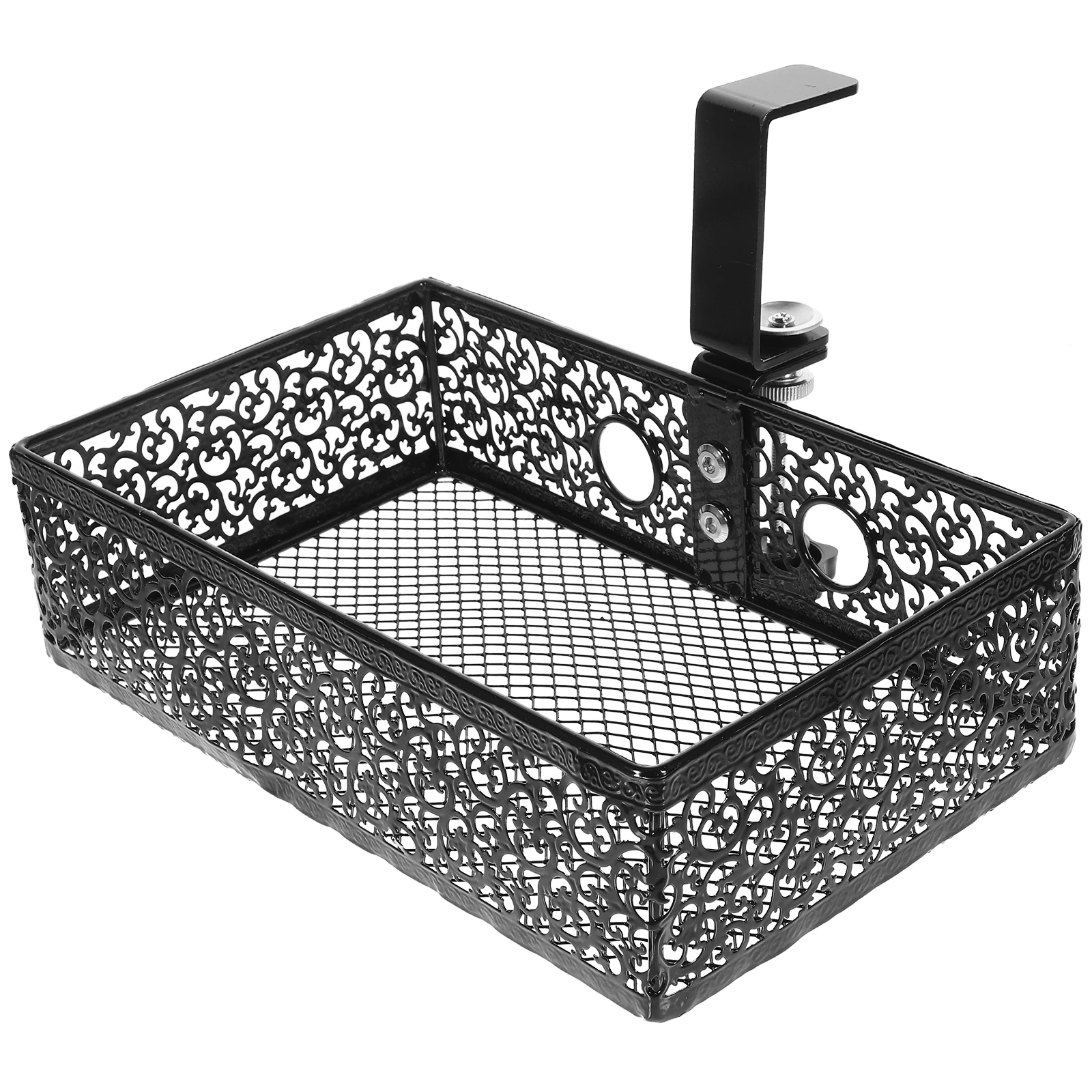 

Desk Edge Storage Basket Large Capacity Office File Holder Under Desk ganizer Literature Mesh Design Pamphlets Manager