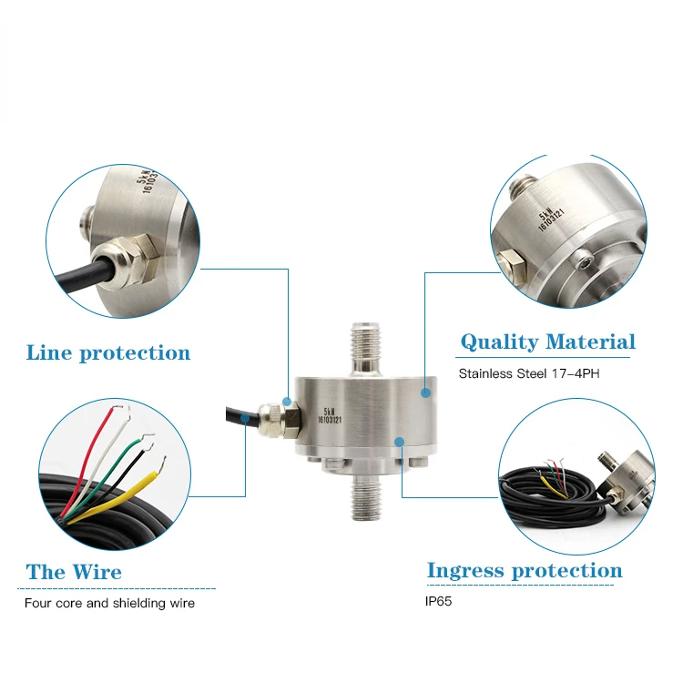 GML668A Stainless steel miniature button tension pancake load cell 5KN