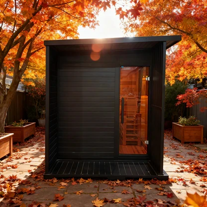 Red Cedar Outdoor Sauna Rooms with Heater