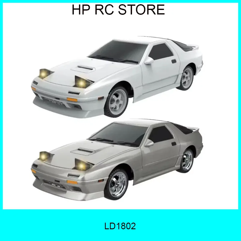 

LDRC 1802 1:18 RX7-FC 2.4G Drift Remote Control Car with Gyroscope Metal Drive Shaft Suitable for Adults/Teenagers/Drift Toys