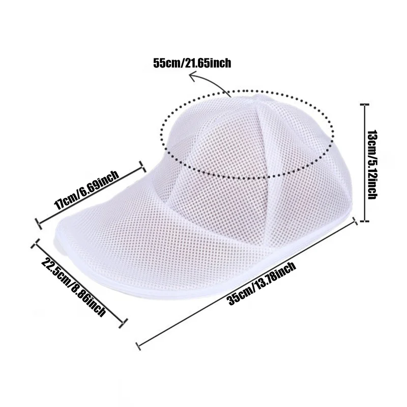 Hat Wash Protector Bag Baseball Cap Cleaner Laundry Bag Anti-deformation Hat Bag Washing Machine Mesh Bag Portable Laundry Bag