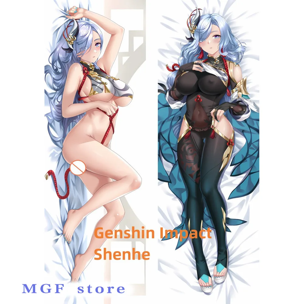 

Dakimakura Anime Pillow Case Genshin Impact Shenhe Double-Sided Print Of Life-Size Body Pillowcase Gifts Can Be Customized