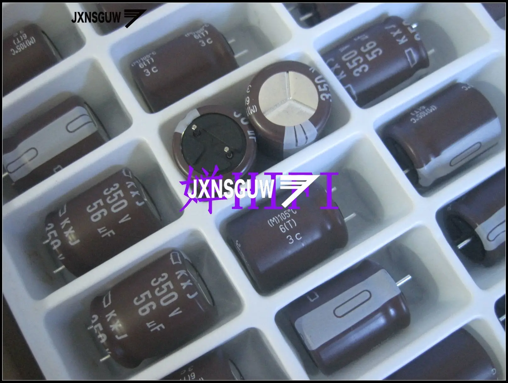 10PCS NIPPON KXJ 350V56UF 16X20MM NCC Aluminum electrolytic capacitor 56UF/350V CHEMI-CON 105 degrees 56uF 350V